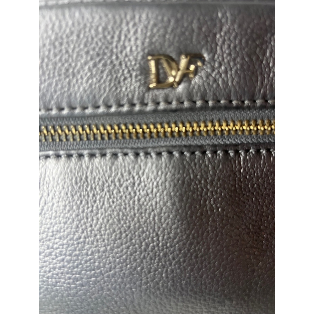 Diane Von Furstenberg Milo Mini Metallic Gray Crossbody Purse - Picture 3 of 13